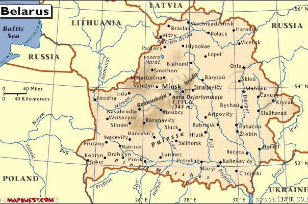 白俄罗斯地图,白俄罗斯地图高清中文版