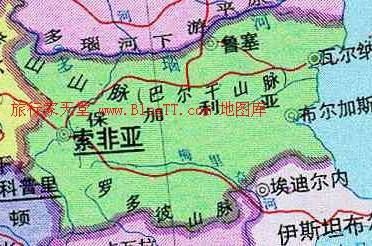 保加利亚区位地图,保加利亚地图高清中文版