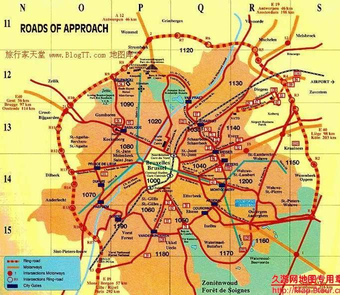 比利时首都_布鲁塞尔地图,比利时地图高清中文版