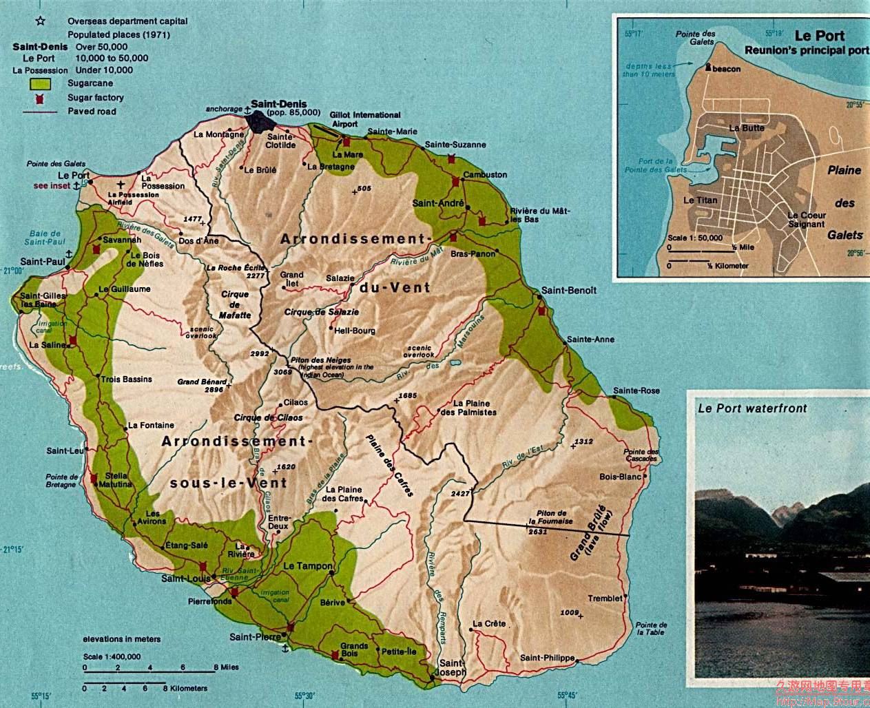 留尼汪岛地图,法国地图高清中文版