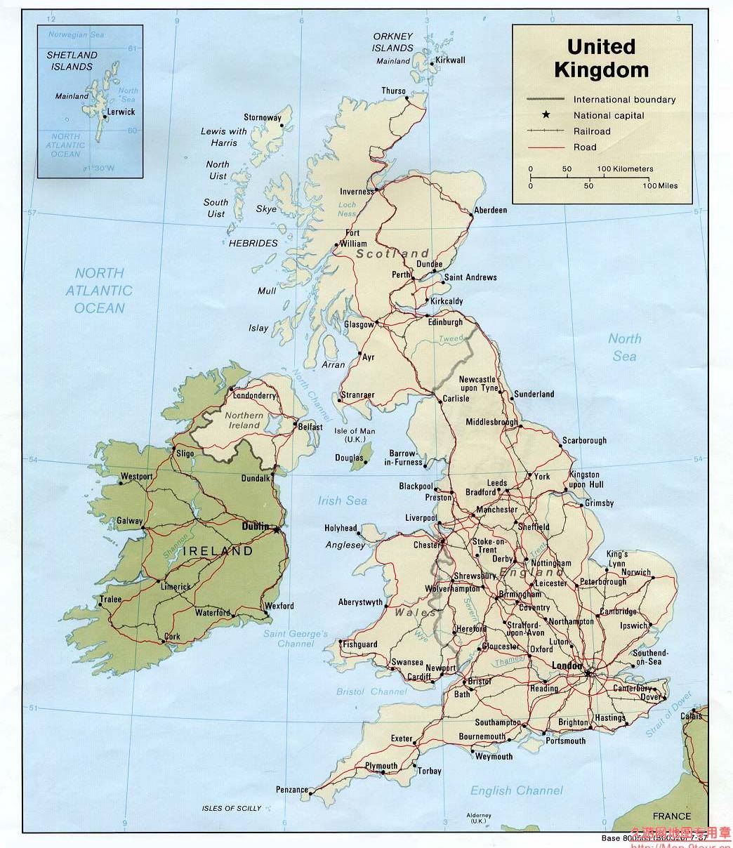 英国交通地图,英国地图高清中文版