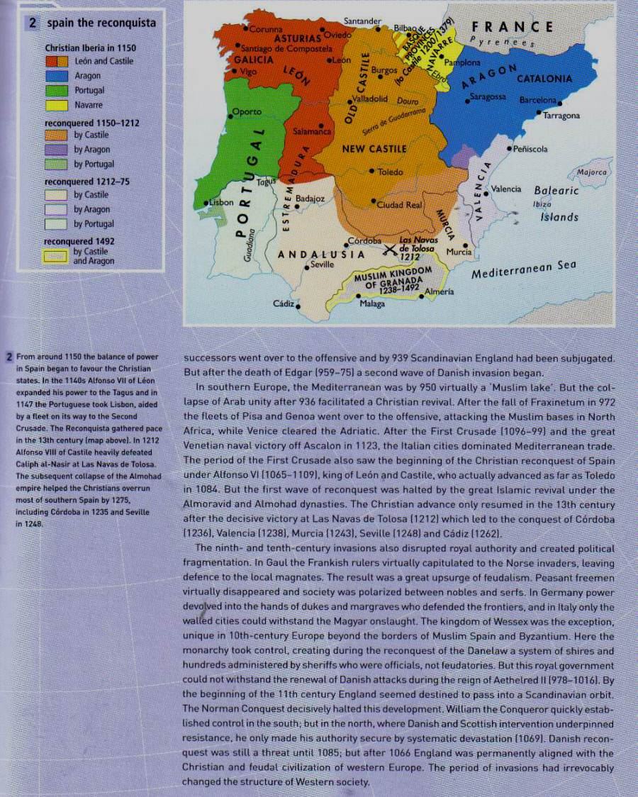 中世纪西班牙地图,西班牙地图高清中文版