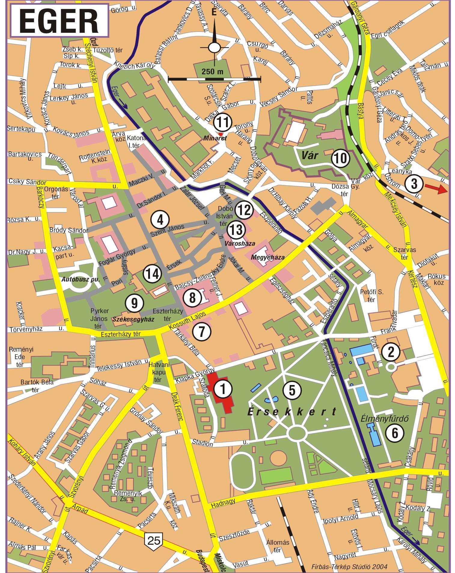 匈牙利艾格爾地图,匈牙利地图高清中文版