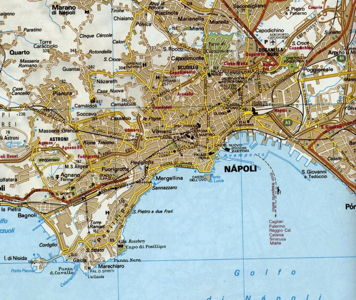 意大利那不勒斯地图,意大利地图高清中文版