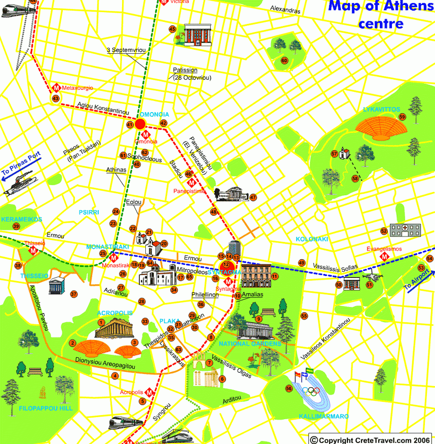 希腊-雅典地图,希腊地图高清中文版