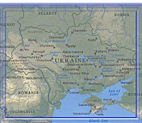 乌克兰地图,乌克兰地图高清中文版