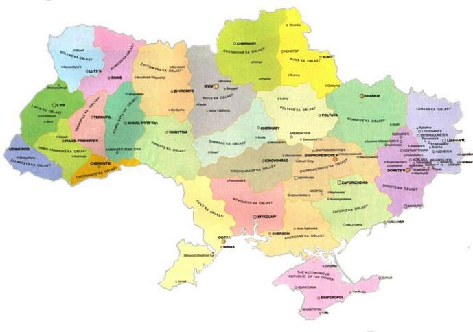 乌克兰地图,乌克兰地图高清中文版