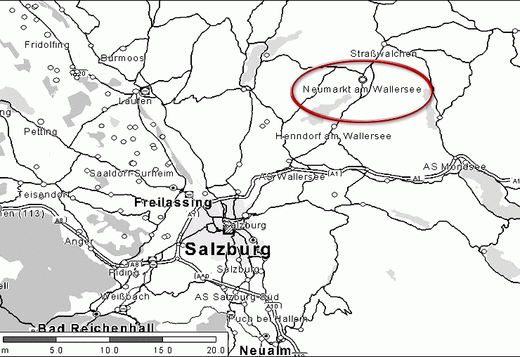 奥地利-萨尔茨堡地图,奥地利地图高清中文版