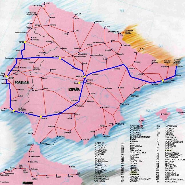 葡萄牙地图,葡萄牙地图高清中文版
