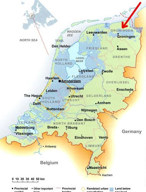 荷兰-哥羅寧根地图,荷兰地图高清中文版