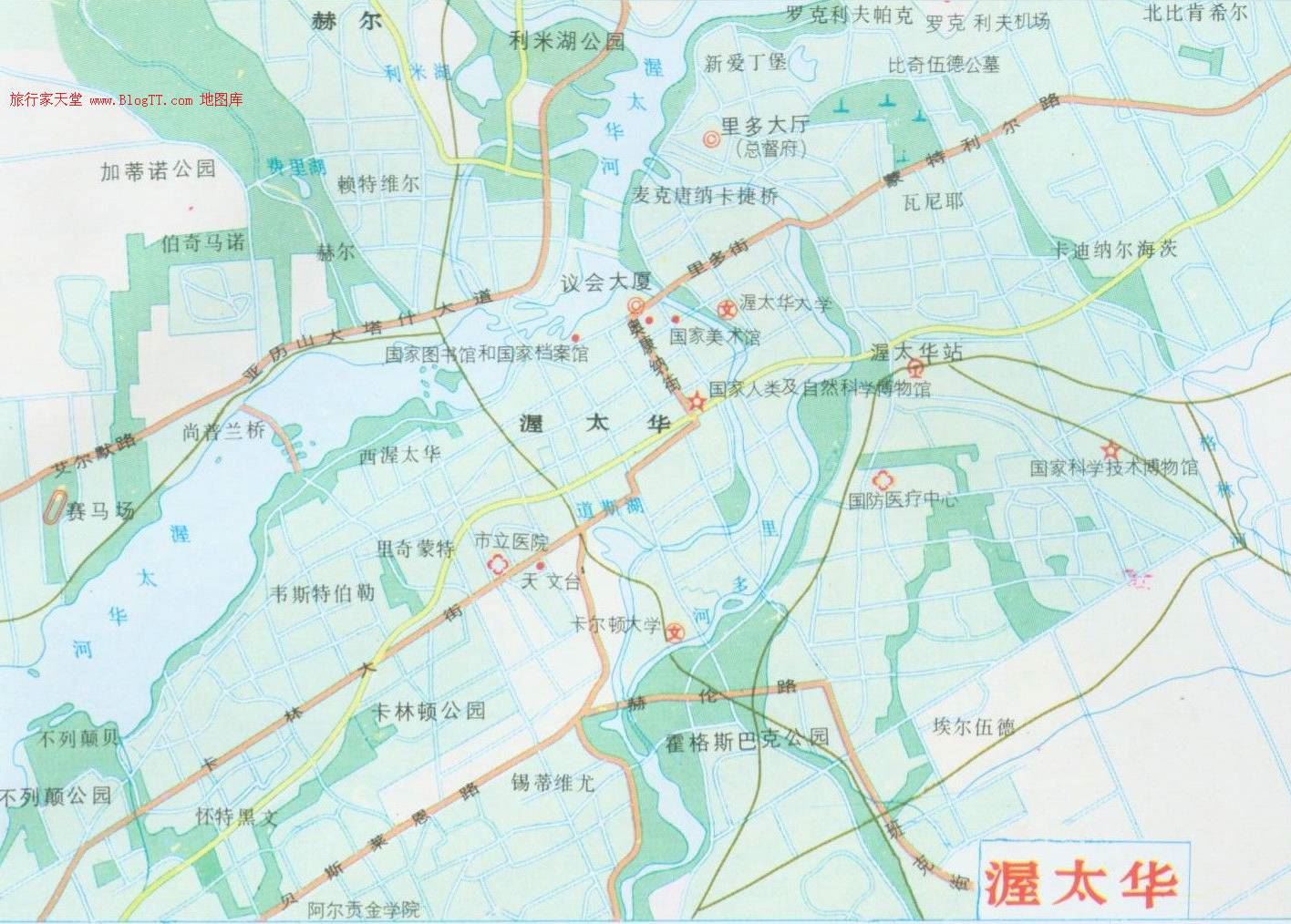 渥太华地图,加拿大地图高清中文版