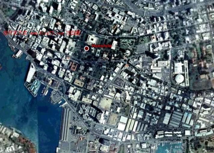 美国檀香山航拍图,美国地图高清中文版