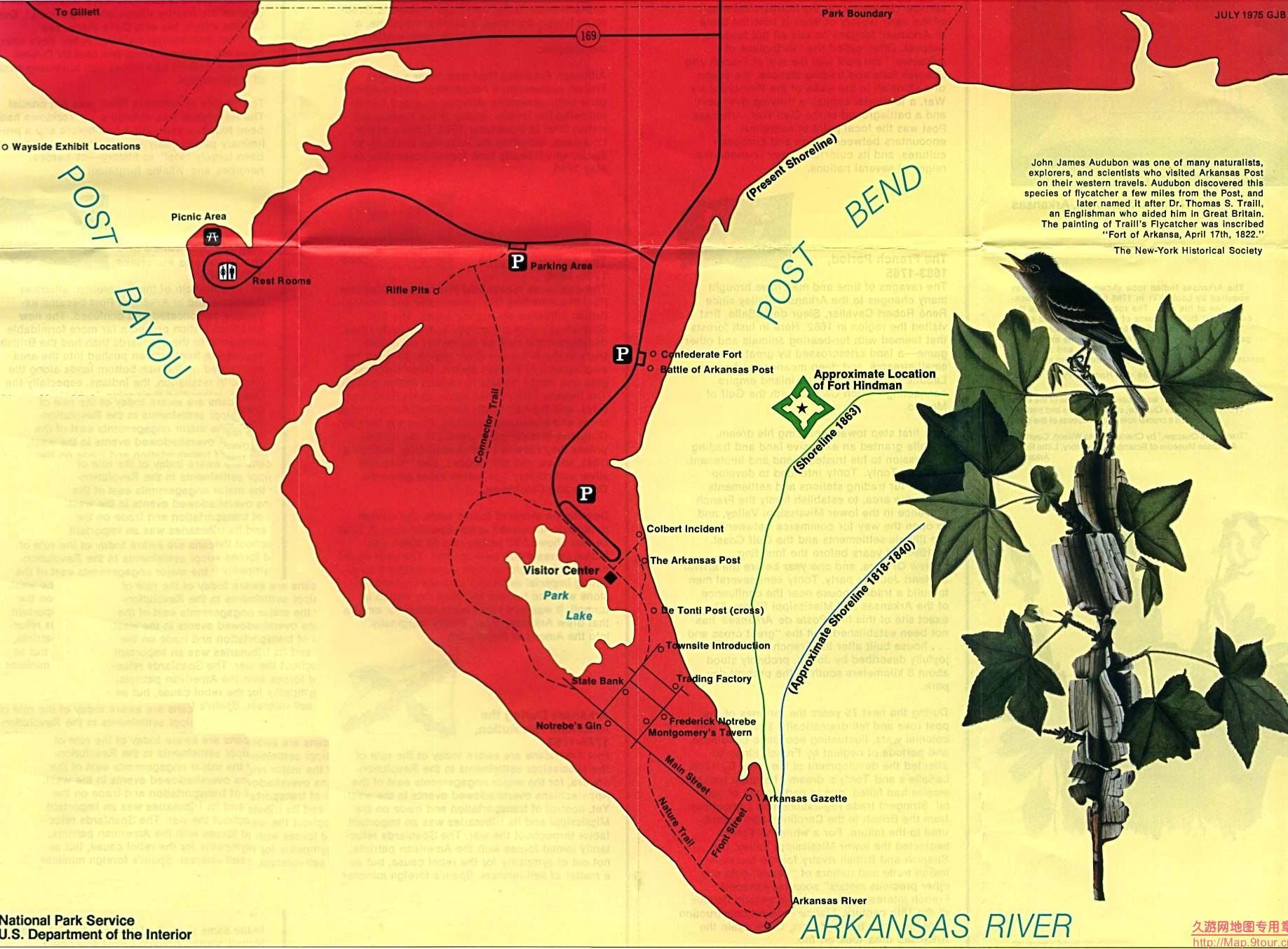 美国Arkansas州ArkansasRiverPark地图,美国地图高清中文版