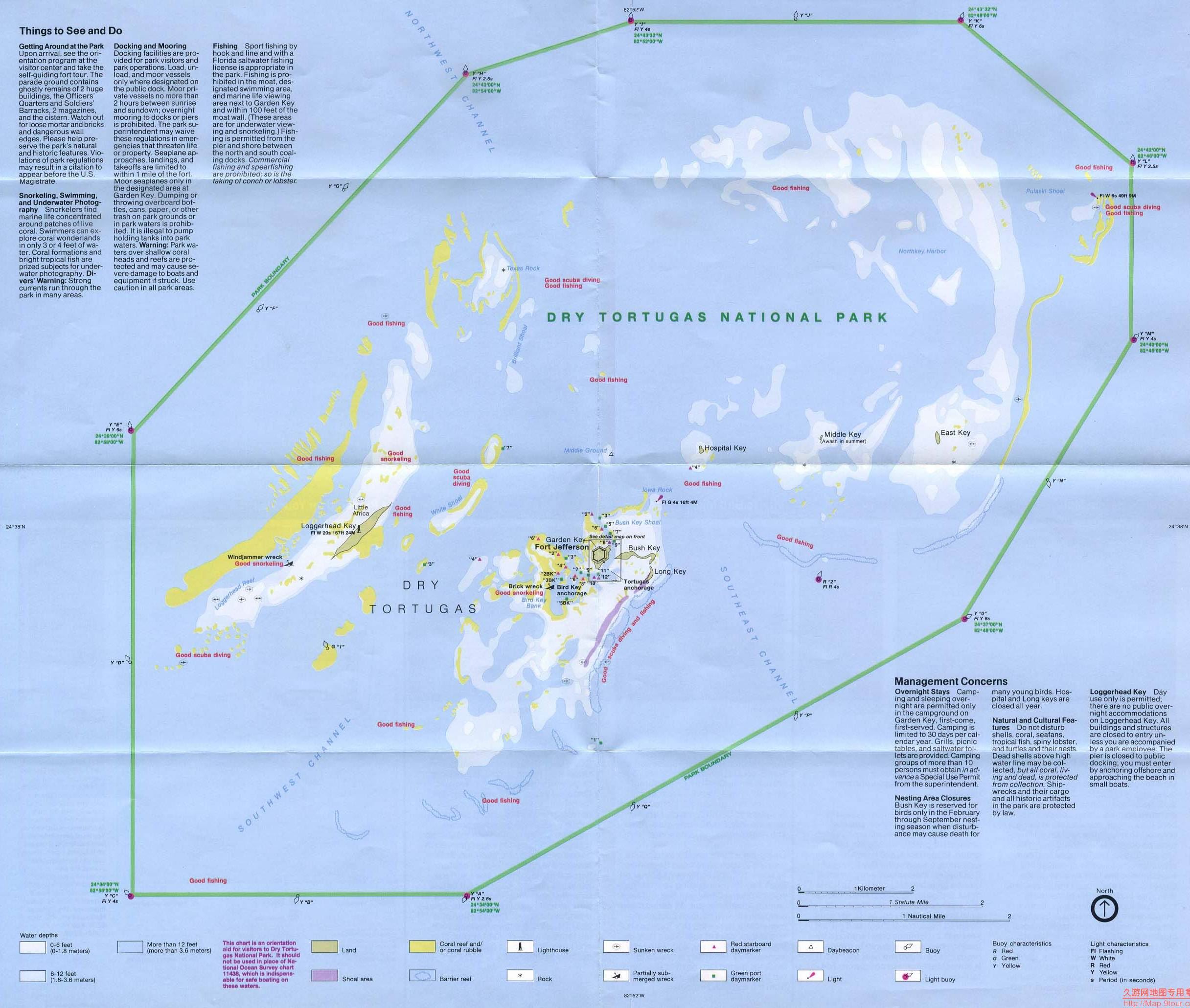 美国Florida州Dry Tortugas地图,美国地图高清中文版