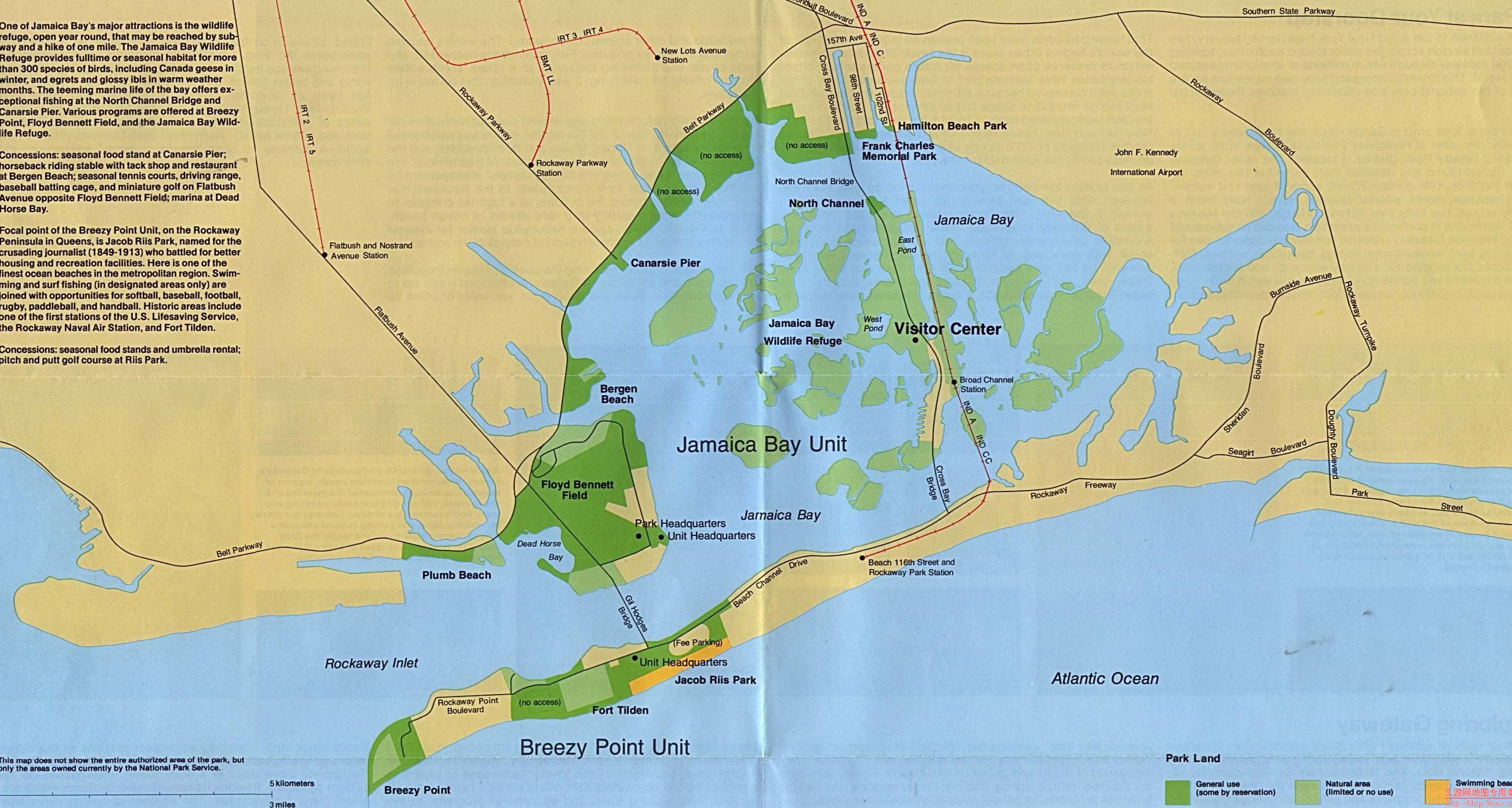 美国New Jerseyy州Jamaica湾地图,美国地图高清中文版