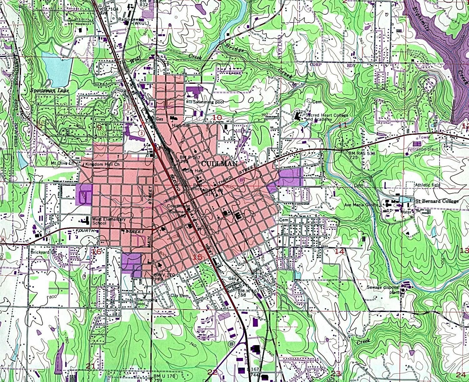 美国亚拉巴马州(Alabama)-cullman_83地图,美国地图高清中文版