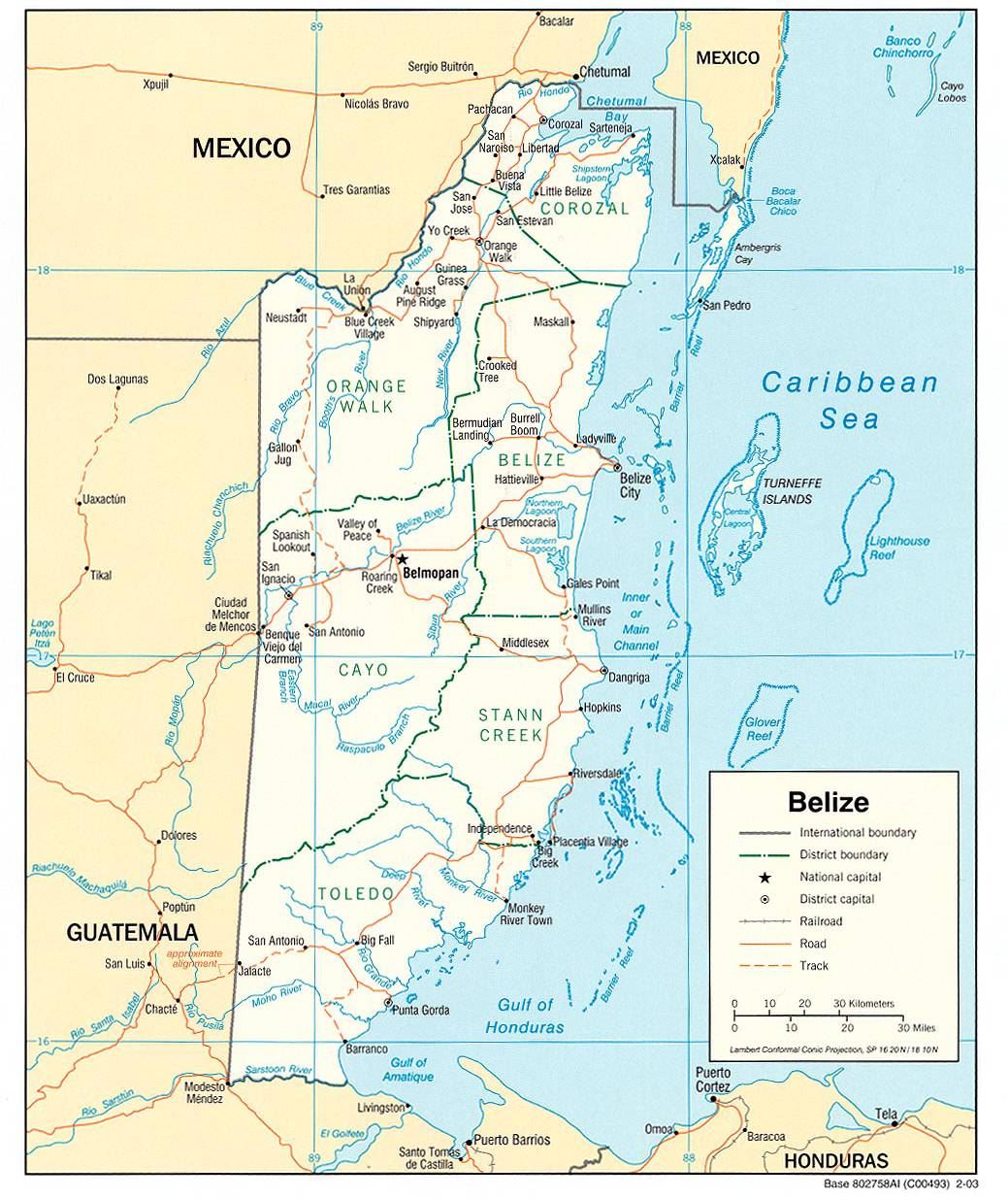 伯利兹地图,伯利兹地图高清中文版