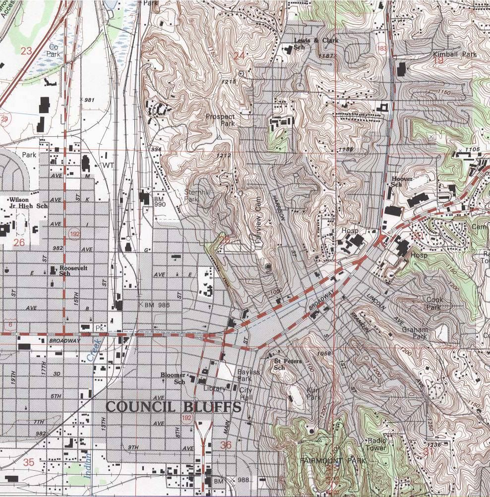 衣阿华州-councilbluffs_94地图,美国地图高清中文版