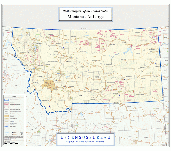 蒙大纳州(Montana)地图,美国地图高清中文版