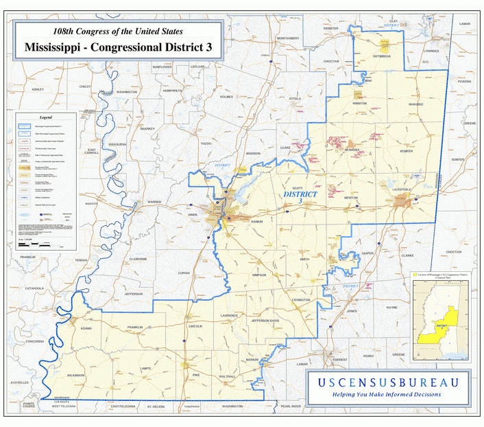 密西西比州(Mississippi)行政区划图,美国地图高清中文版