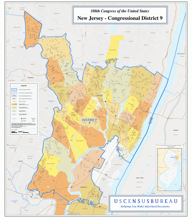 新泽西州(New Jersey)行政区划图,美国地图高清中文版