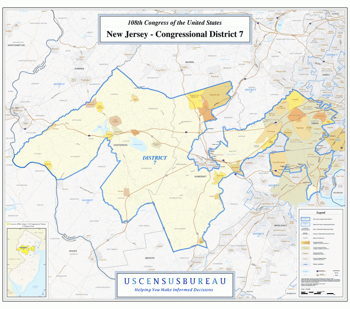 新泽西州(New Jersey)行政区划图,美国地图高清中文版