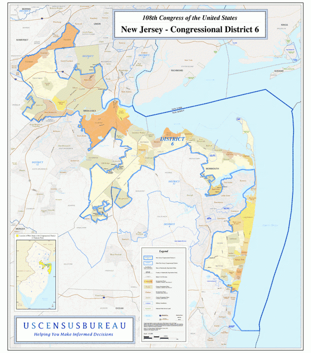 新泽西州(New Jersey)行政区划图,美国地图高清中文版