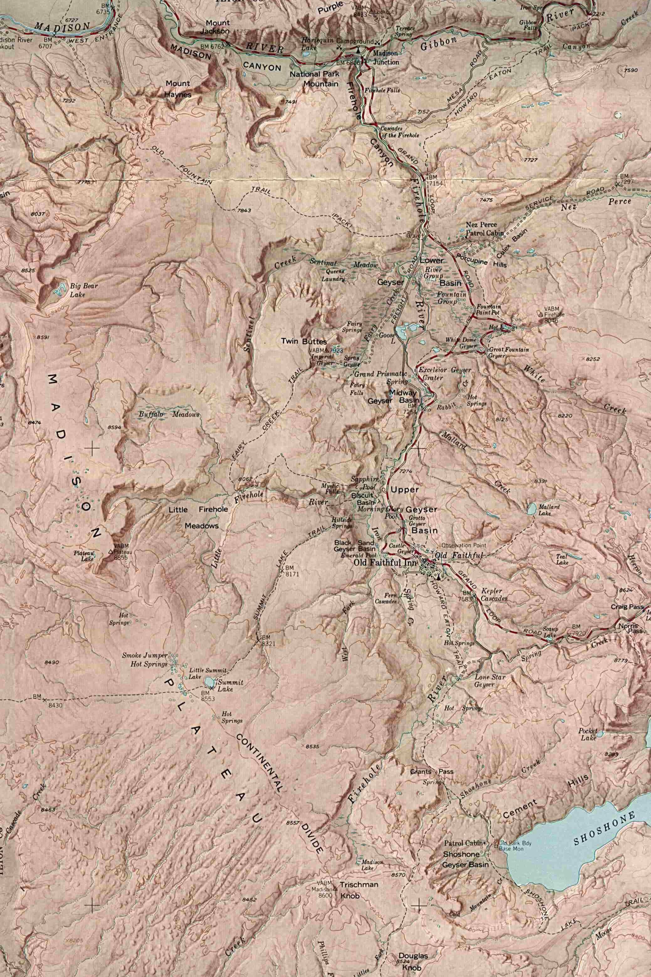 爱达荷州地图(Idaho)-yellowstone,美国地图高清中文版