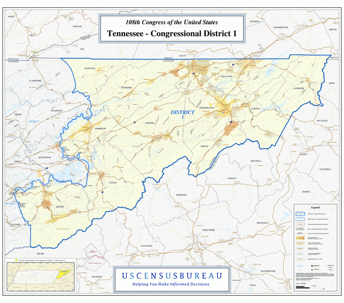 田纳西州(Tennessee)行政区划图,美国地图高清中文版
