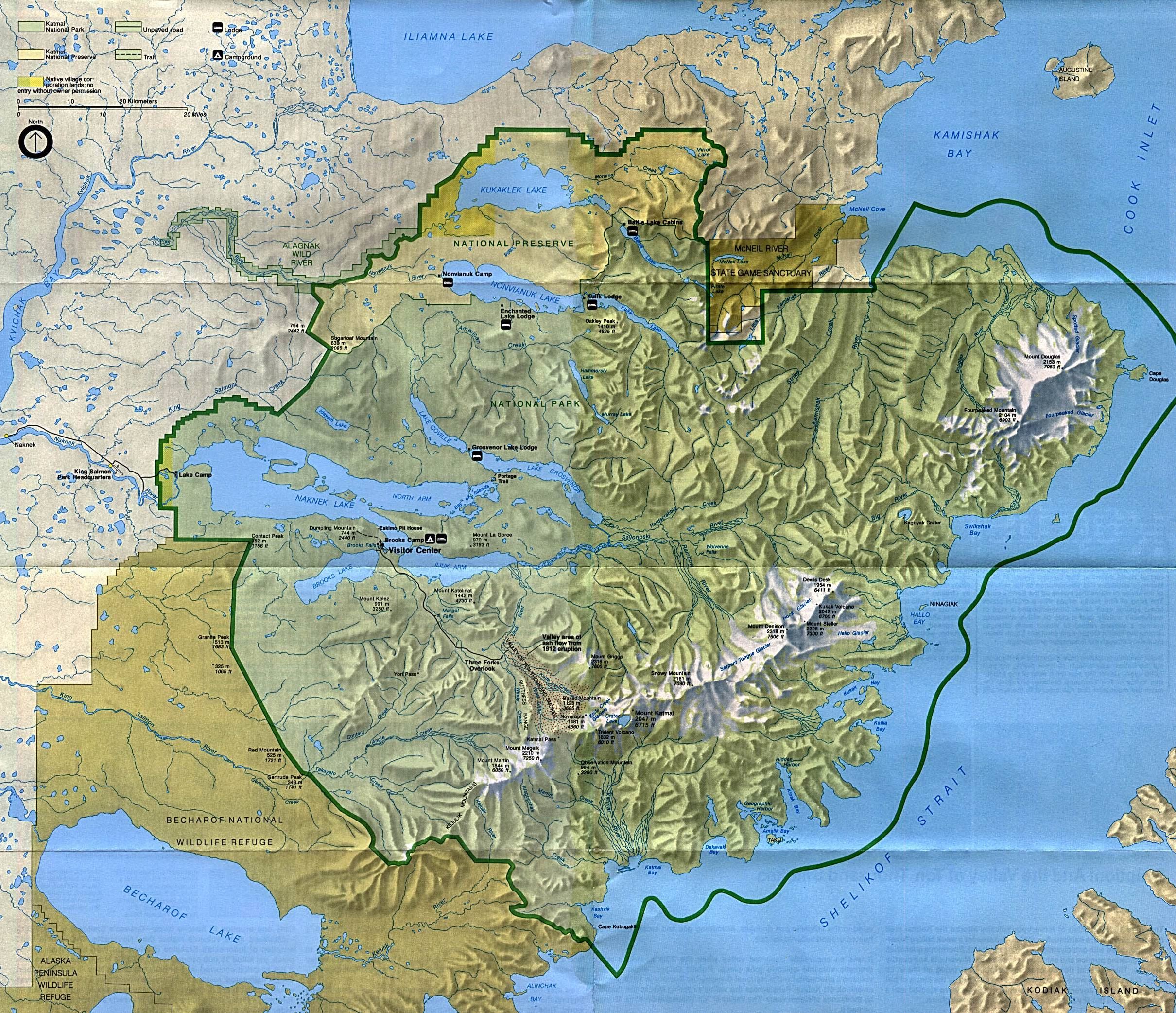 KatmaiNationalParkandPreserve地图,美国地图高清中文版