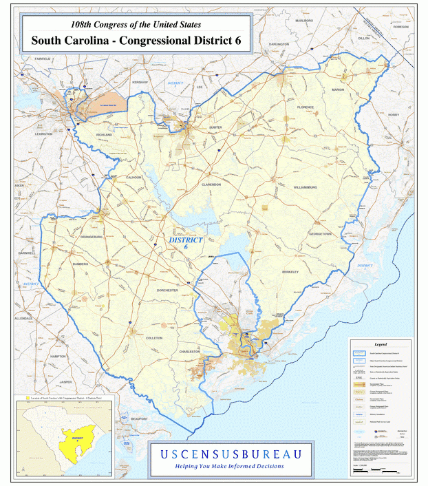 南卡罗来纳州地图(South Carolina),美国地图高清中文版