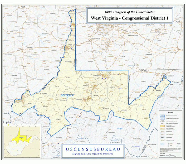 西弗吉尼亚地图 (West Virginia),美国地图高清中文版