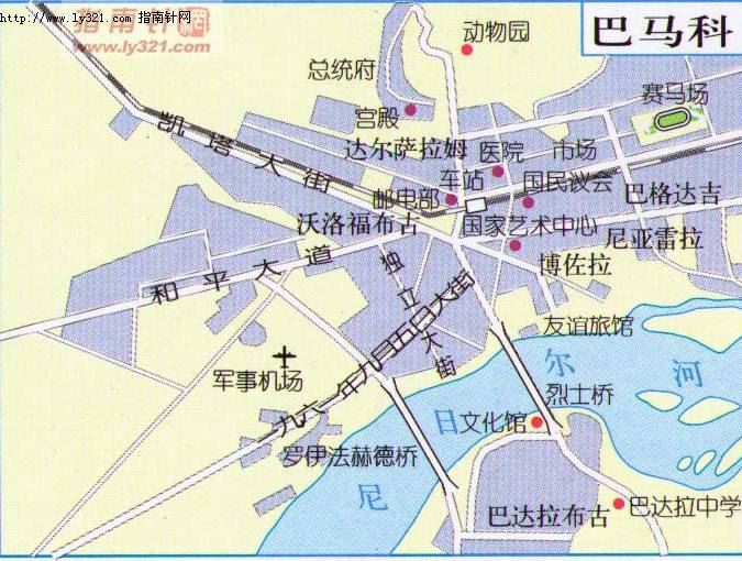 马里巴马科地图,马里共和国地图高清中文版