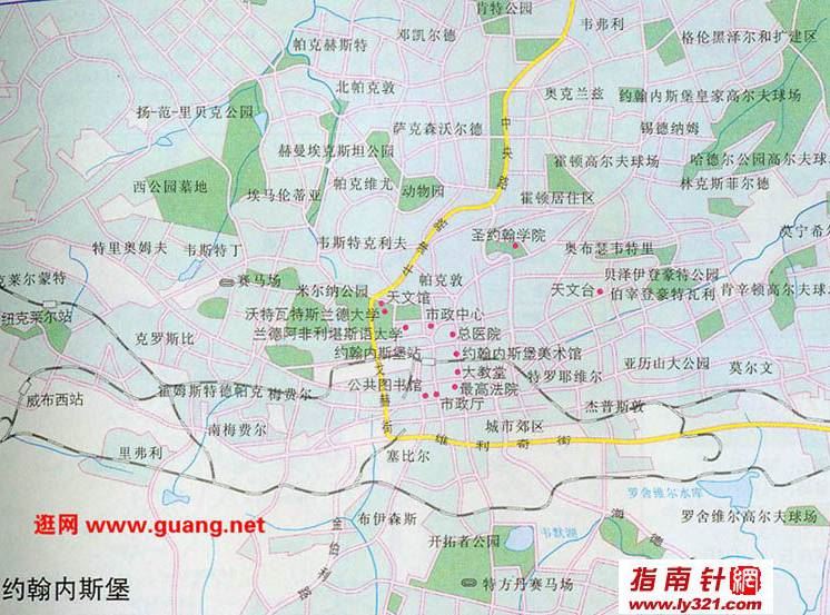 南非约翰内斯堡地图,南非地图高清中文版