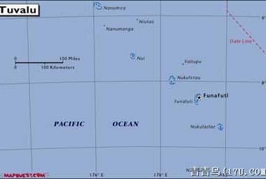 图瓦卢地理位置示意图,图瓦卢地图高清中文版