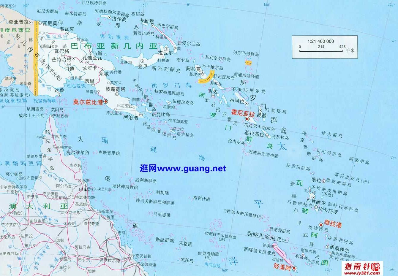 瓦努阿图地理位置地图,瓦努阿图地图高清中文版