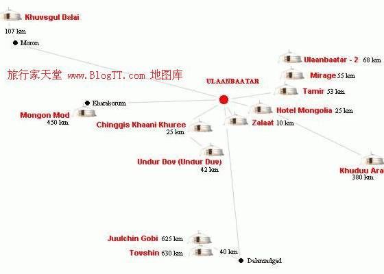 蒙古简要交通示意图,蒙古地图高清中文版