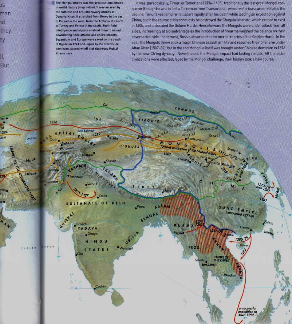 蒙古的东征服地图,蒙古地图高清中文版