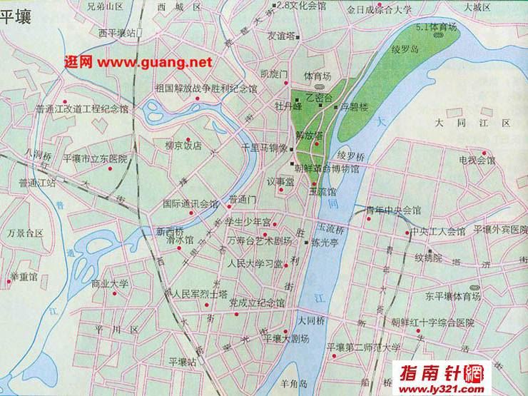 平壤行政区划地图,朝鲜地图高清中文版