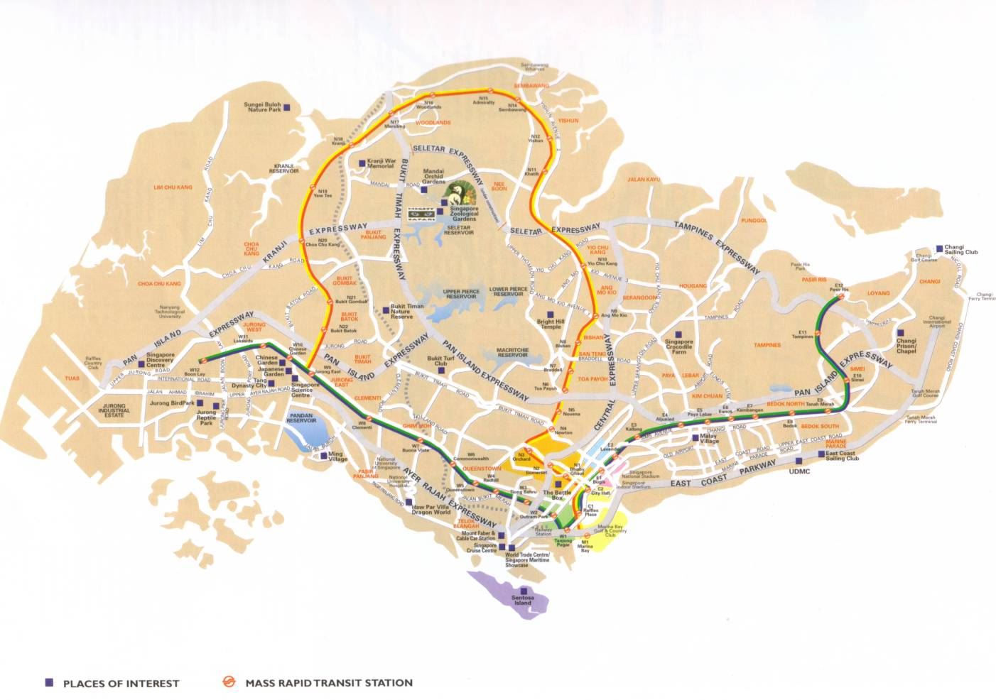 新加坡地图,新加坡地图高清中文版