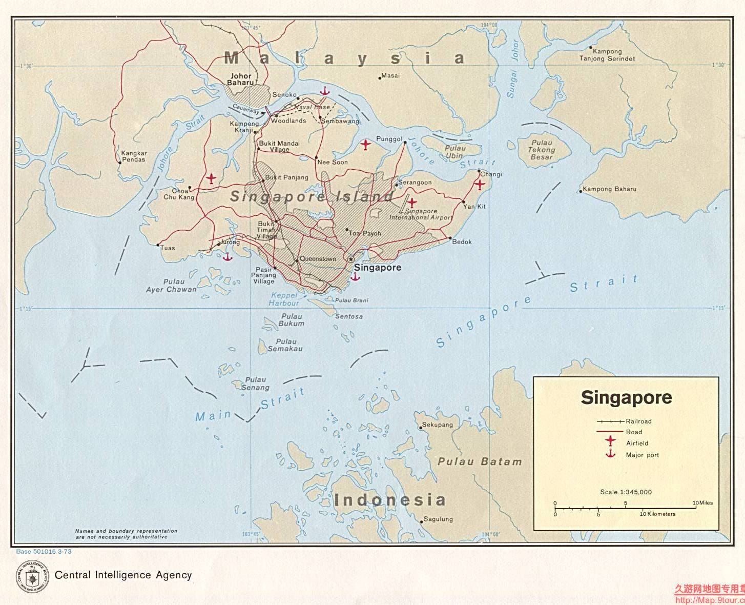 新加坡地图,新加坡地图高清中文版