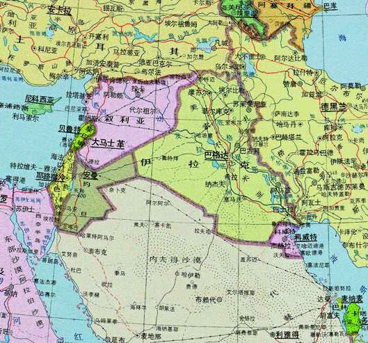 伊拉克地图,伊拉克地图高清中文版