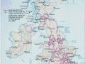 英国的渡船航线地图