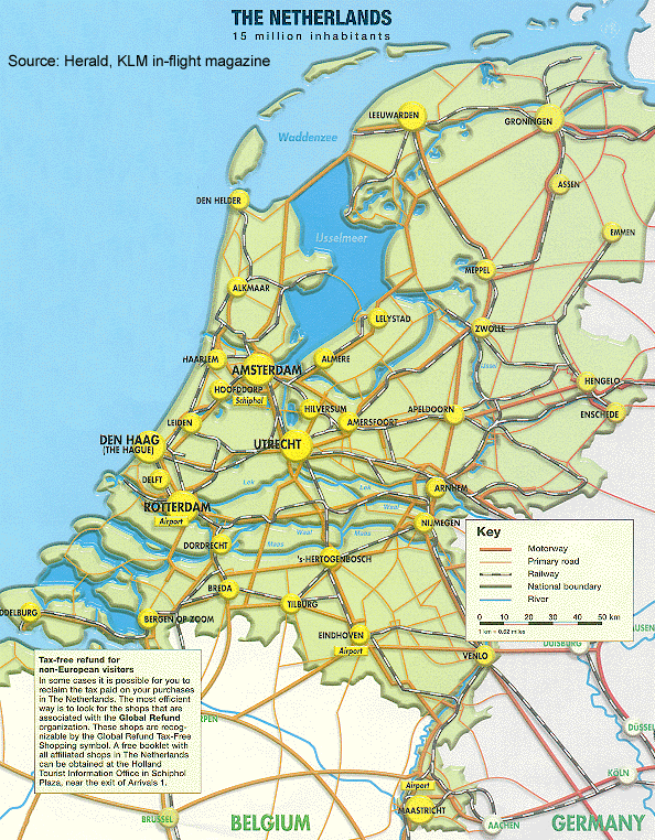 荷兰-阿姆斯特丹地图
