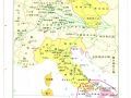 神圣罗马帝国及南意大利的诺曼帝国地图