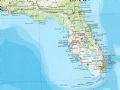 美国Florida州地形图