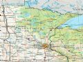 美国Minnesota州地形交通图