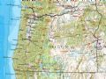 美国Oregon州地形交通图