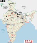 印度地形图
