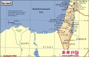 以色列英文地图